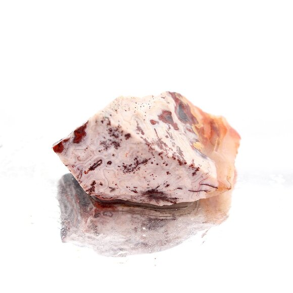 Mexican Crazy Lace Agate, Raw Rough Natural Lapidary Cabochon Material - Picture 5 of 11